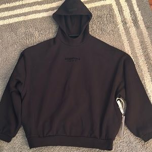 Essentials Jet Black Hoodie